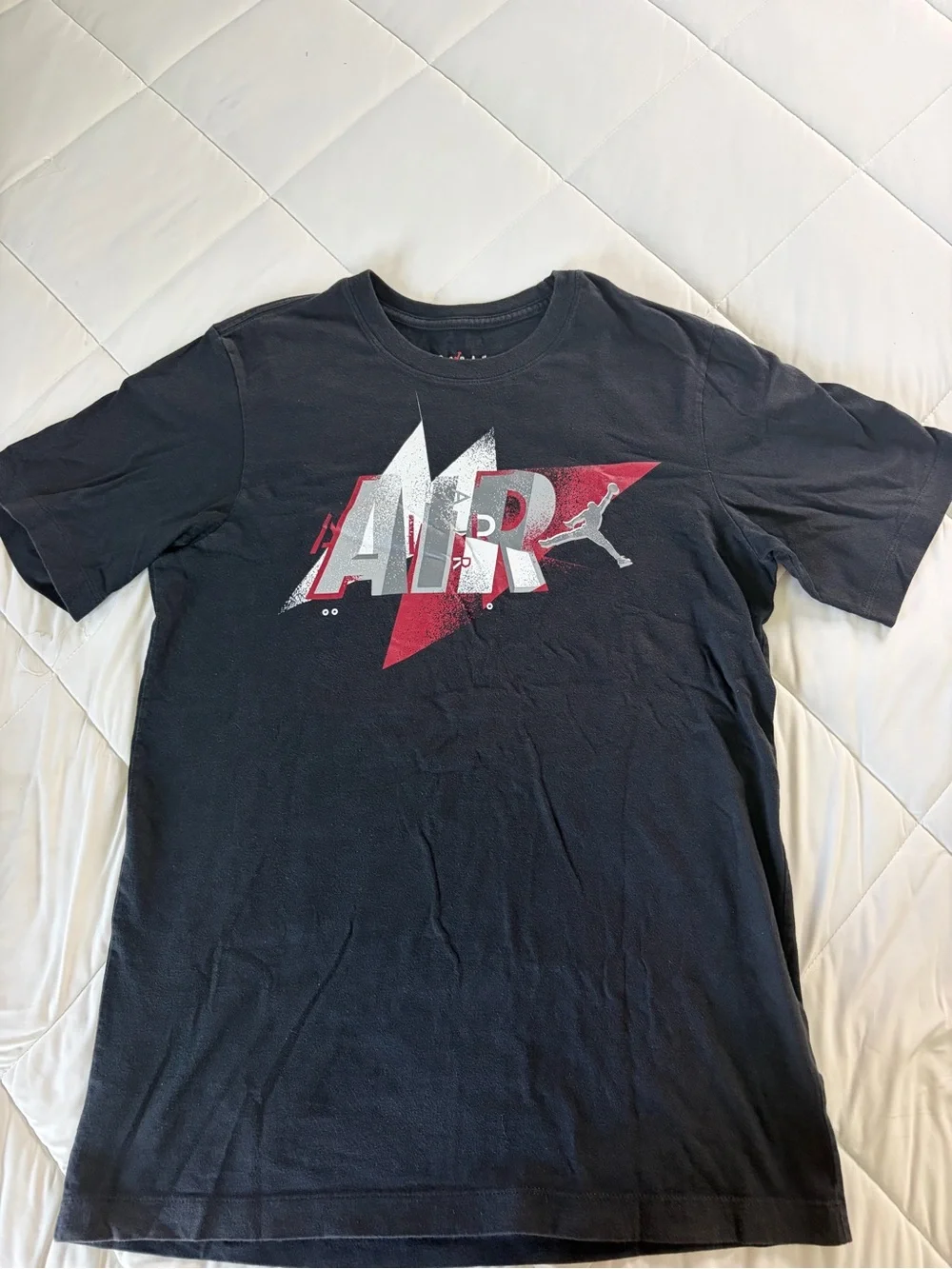 Jordan Short-Sleeve 'Air' Graphic Tee - Black/Red/White